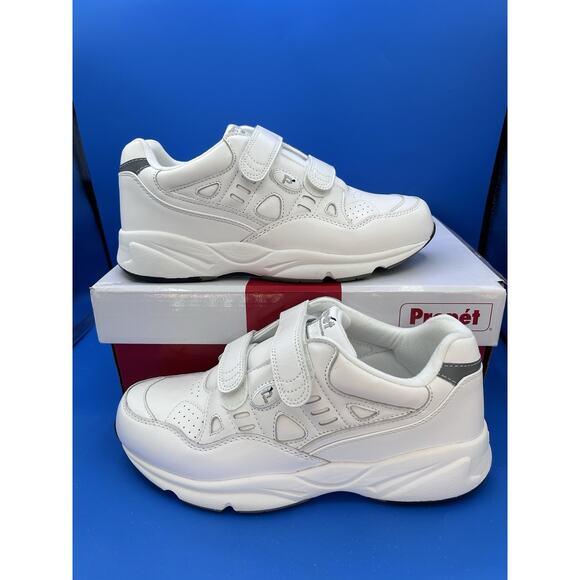 Propet Mens Stability Walker Strap Walking Shoes Size US 11.5 EEE M2035 White - Picture 1 of 7